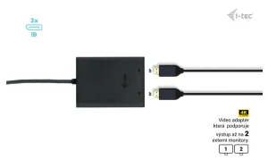i-tec USB-C Dual 4K/60Hz (single 8K/30Hz) DP Video Adapter - obrázek 9