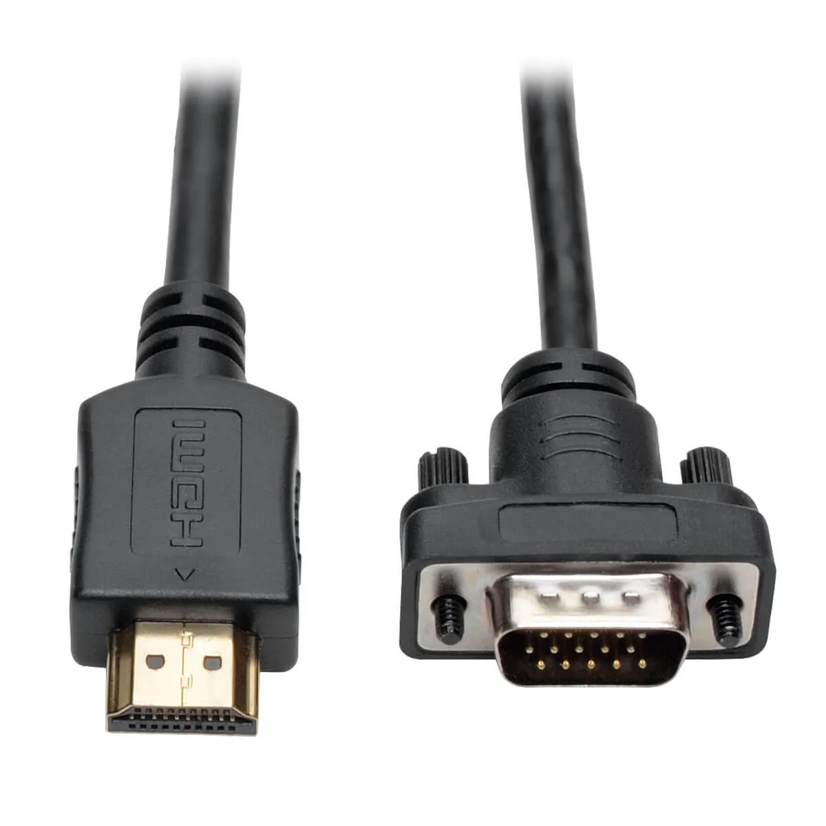 Video kabel HDMI / VGA, Low-Profile HD15 (Samec/Samec), 0.9m