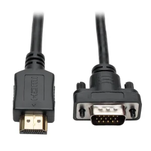 Video kabel HDMI / VGA, Low-Profile HD15 (Samec/Samec), 0.9m