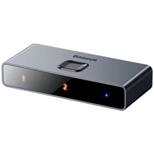 Baseus HDMI rozbočovač Matrix HDMI Splitter 2v1/1v2 šedý - obrázek 4