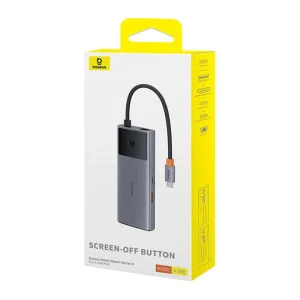 Baseus hub Series 2 USB 6v1 (USB-C/HDMI4K60Hz/USB-C(10Gbps)/USB-A(10Gbps)/RJ45/USB-C(PD) šedý - obrázek 5