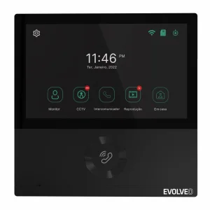 EVOLVEO DoorPhone AHD7, Sada domácího WiFi videotelefonu s ovládáním brány nebo dveří, černý monitor - obrázek 3