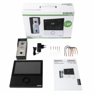 EVOLVEO DoorPhone AHD7, Sada domácího WiFi videotelefonu s ovládáním brány nebo dveří, černý monitor - obrázek 7