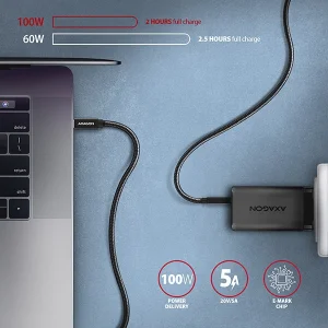 AXAGON BUCM32-CM15AB, SPEED+ kabel USB-C <-> USB-C, 1.5m, USB 20Gbps, PD 100W 5A, 4K HD, ALU, oplet - obrázek 7