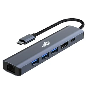 TB Touch USB C 6v1 - HDMI, USBx3, PD, RJ-45 - obrázek 3