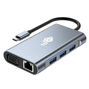 TB Touch USB C 8v1 - HDMI 2x, USB, VGA, RJ45, PD - obrázek 4