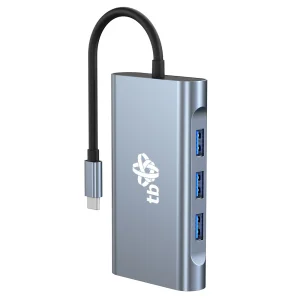 TB Touch USB C 8v1 - HDMI 2x, USB, VGA, RJ45, PD - obrázek 5