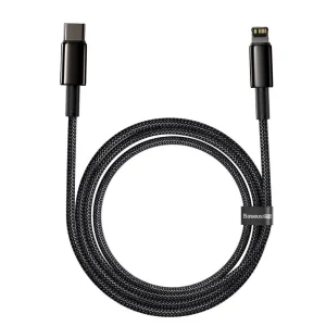 Baseus Datový kabel Tungsten Gold PD 20W 2m USB-C/Lightning černý - obrázek 2
