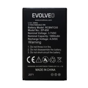 EVOLVEO orig. baterie 1000 mAh pro EasyPhone XG (EP-650)