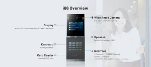 Fanvil i66 SIP video dveřní interkom, rozpoznávání obličeje, IP66, Numerická klávesnice - obrázek 2