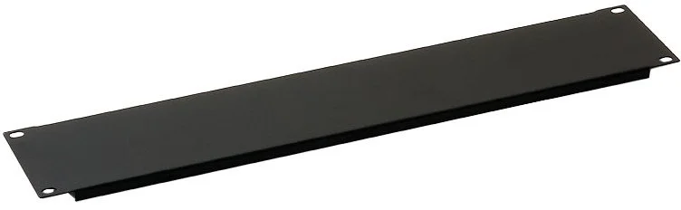 19" záslepka 4U plastový zámek RAL9005 černá