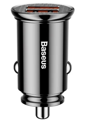 Baseus rychlonabíječka do auta 2xUSB QC3.0 30W černá - obrázek 2