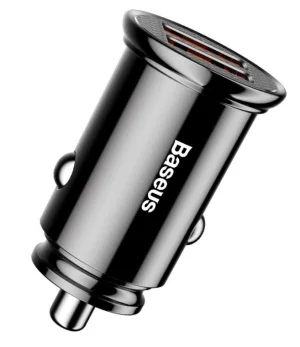 Baseus rychlonabíječka do auta 2xUSB QC3.0 30W černá - obrázek 4