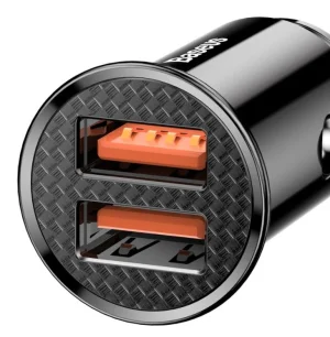 Baseus rychlonabíječka do auta 2xUSB QC3.0 30W černá - obrázek 5