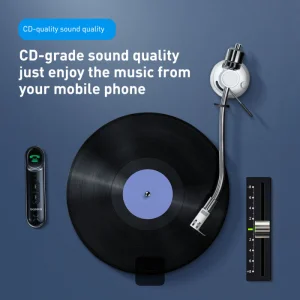 Baseus bluetoooth audio adaptér Qiyin černý - obrázek 4
