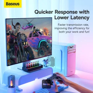 Baseus bezdrátový bluetooth adaptér BA07 černý - obrázek 4