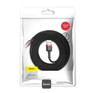 Baseus datový kabel Cafule USB-C 2m 2A červeno-černý - obrázek 4