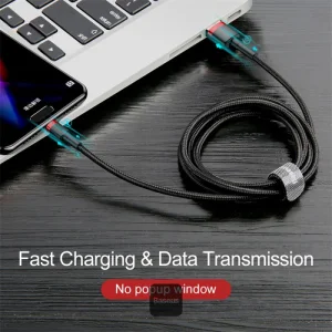 Baseus datový kabel Cafule USB-C 2m 2A červeno-černý - obrázek 6