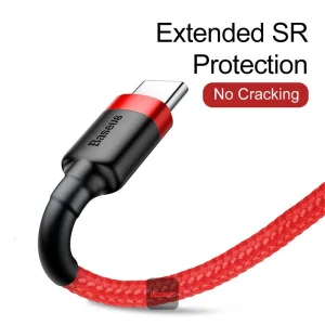 Baseus datový kabel Cafule USB-C 2m 2A červený - obrázek 7