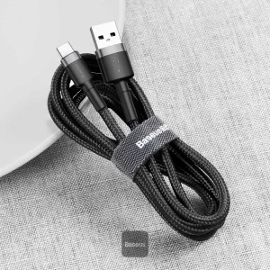 Baseus datový kabel Cafule USB-C 2m 2A šedo-černý - obrázek 4