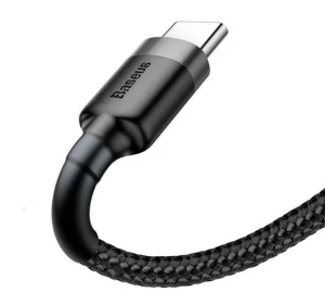 Baseus datový kabel Cafule USB-C 3m 2A šedo-černý - obrázek 2
