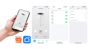 Salente SummerICE9, chytrá mobilní klimatizace, 9000 BTU, WiFi+Bluetooth, dálk. ovl. - obrázek 28