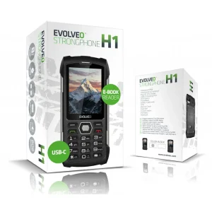 EVOLVEO StrongPhone H1, IP68 odolný Dual SIM telefon, 2,8"LCD, 5000mAh, Powerbanka, černo-šedý - obrázek 9