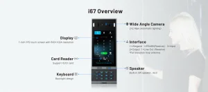 Fanvil i67 SIP video dveřní interkom, rozpoznávání obličeje, IP66, Numerická klávesnice - obrázek 3