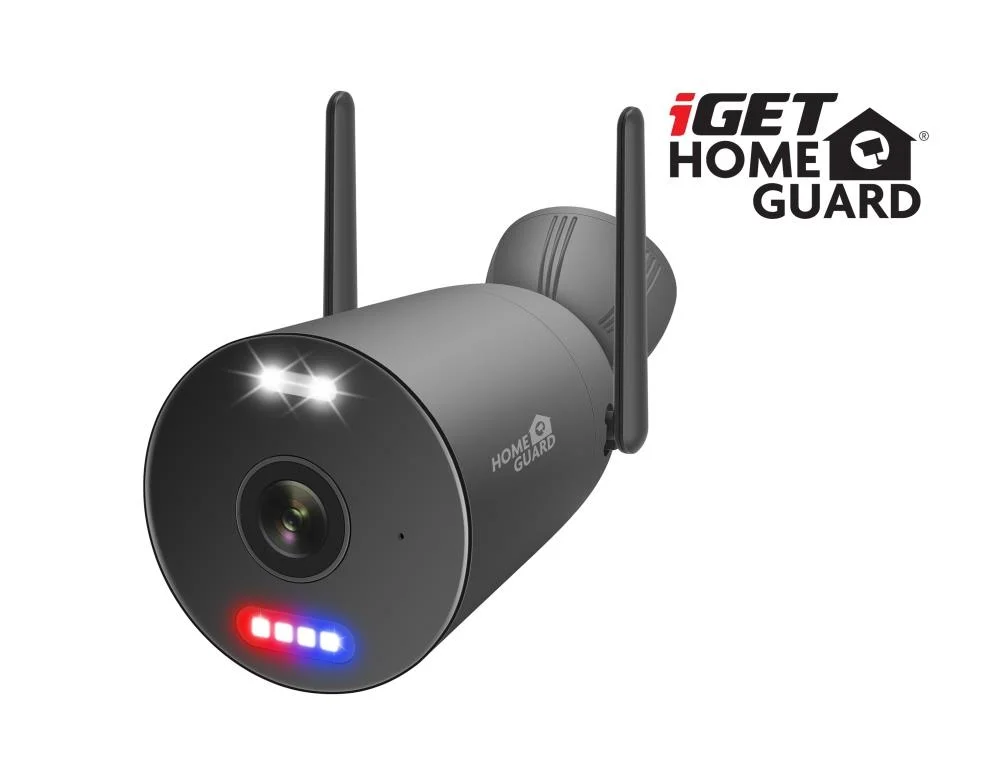 iGET HGNVK949CAM - WiFi 3K IP kamera, pro set iGET HGNVK109104, IP66, zvuk, IR + LED noční přísvit