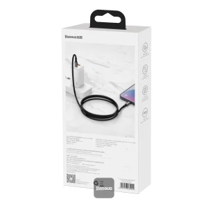 Baseus datový kabel Tungsten Gold USB-C/USB-C 2m 100W černý - obrázek 2
