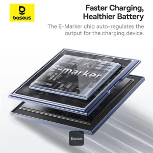 Baseus datový magnetický kabel Tungsten Gold USB-C/USB-C 1m 100W černý - obrázek 6