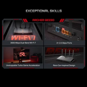 TP-Link Archer GE230 BE3600 WiFi7 Gaming router - obrázek 2