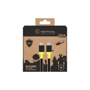 Tactical BlackBird Kabel USB4 1m Black/Yellow - obrázek 2