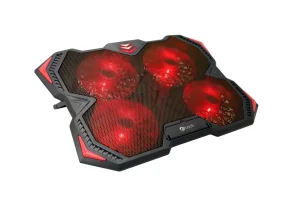C-TECH Zefyros GCP-01R chladící podložka 17,3" červené podsvícení