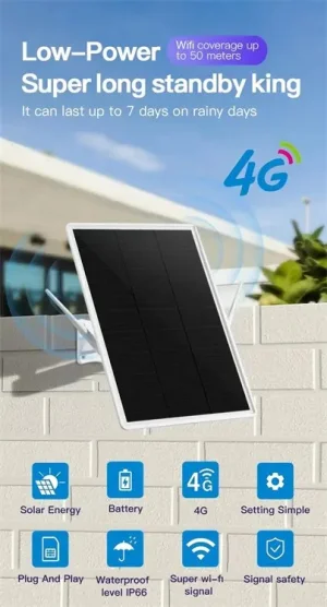 Solární router Viking R09 4G/solární napájení/WiFi až pro 8 zařízení/download - 15Mbps - obrázek 5