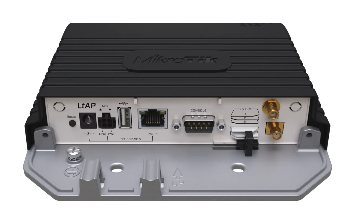 MikroTik LtAP LR8G LTE sada s bezdrátovým přístupem