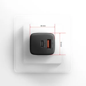 AXAGON ACU-PQ30, Sil nabíječka do sítě 30W, 2x port (USB-A + USB-C), PD3.0/PPS/QC4+/SFC/AFC/Apple - obrázek 4