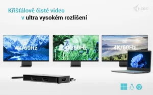 i-tec USB-C Triple 4K HDMI Video Adapter, Power Delivery 100W - obrázek 6