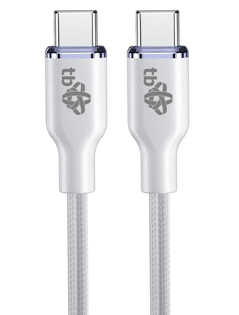 TB USB C - USB C 60W Glamour kabel 1,5m bílý