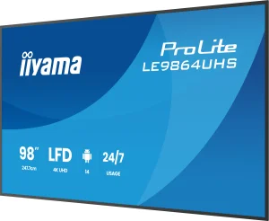 98" iiyama LE9864UHS-B1AG:VA,4K UHD,Android,24/7 - obrázek 5