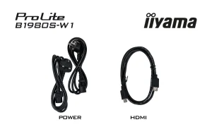 IIYAMA ProLite B1980S-W1 19" TN 1280x1024 75Hz 3ms White - obrázek 2