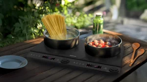 Salente InductPro2, indukční vařič, dvouoplotýnkový, černý - obrázek 6
