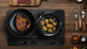 Salente InductPro2, indukční vařič, dvouoplotýnkový, černý - obrázek 7