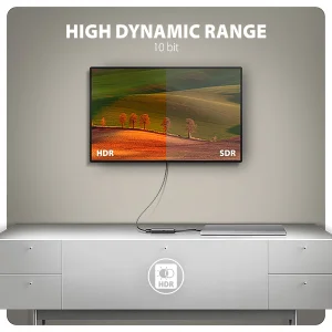 AXAGON RVC-HI8KPD, USB-C -> HDMI 2.1 redukce / adaptér, 8K/60Hz, 4K/144Hz, HDR10+, PD100W - obrázek 5