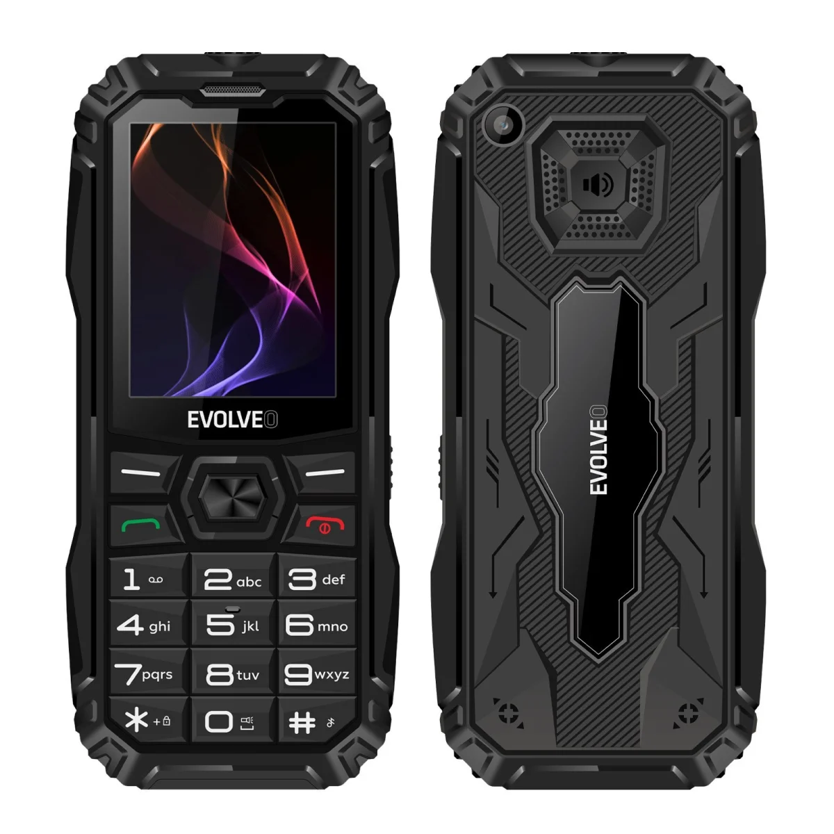 EVOLVEO MaxPhone A1, tlačítkový Dual SIM telefon, černý