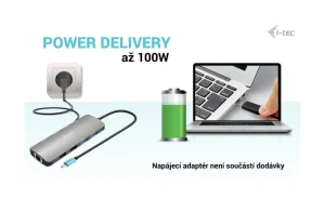 i-tec USB-C Metal Nano dokovací stanice, 2x HDMI, PD 100W - obrázek 11