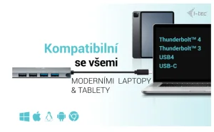 i-tec USB-C Metal Nano dokovací stanice, 2x HDMI, PD 100W - obrázek 10