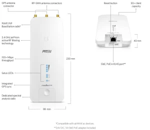 Ubiquiti R2AC-PRISM airMAX Rocket Prism 2AC - obrázek 5