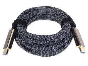 PremiumCord Ultra High Speed HDMI 2.1 optický fiber kabel 8K@60Hz,zlacené 50m - obrázek 2