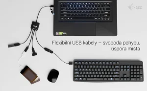 i-tec USB-C/USB-A Cable HUB 4 port (2x USB-C, 2x USB-A) - obrázek 4